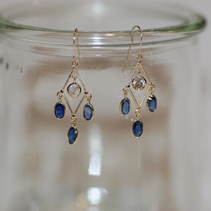 Sapphire Chandelier Earrings