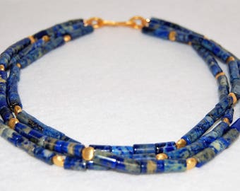 Cascading Lapis Lazuli Necklace