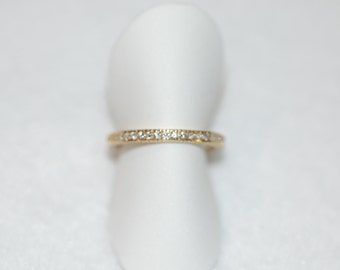 Hidalgo Half Diamond Half Rope Guard Ring