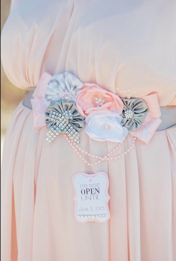 Pink Maternity Sash Belly Belt Maternity Belt Belly Sash Etsy