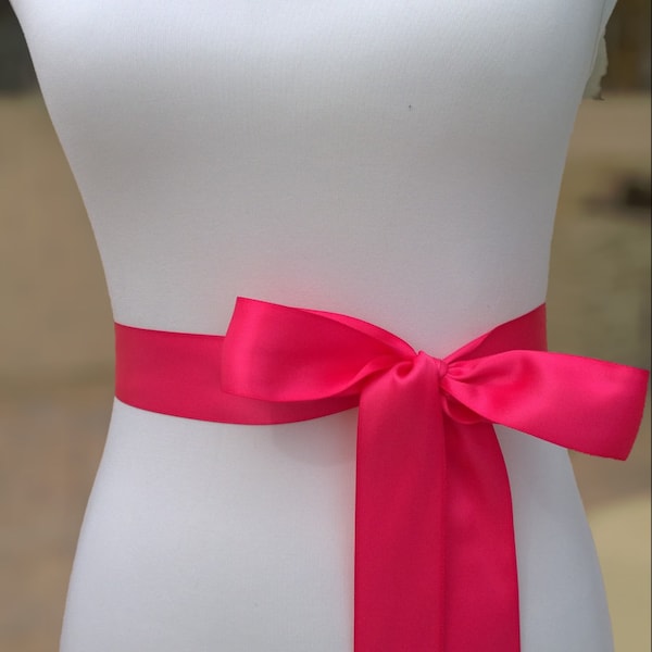 Hot Pink Sash Etsy