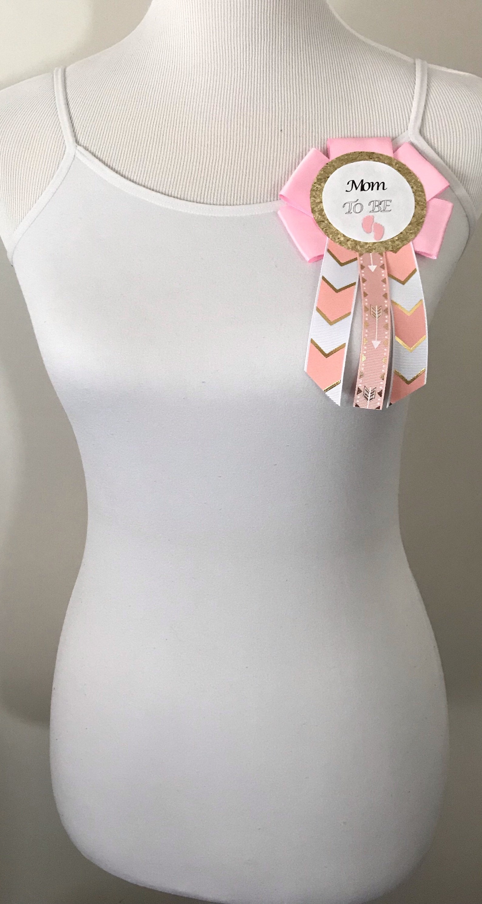 Baby Shower Pins Mom to Be Pin Corsage for Baby Shower Boho Etsy