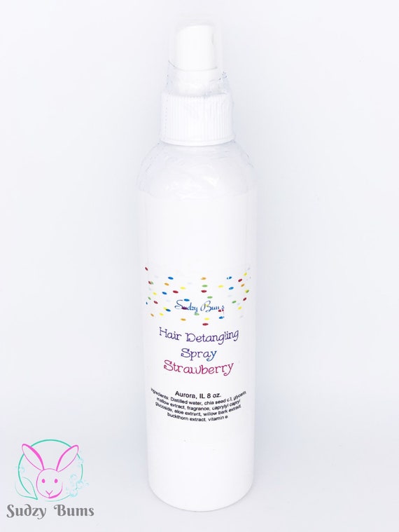 Hair Detangler Spray Strawberry Hair Detangling Spray Etsy