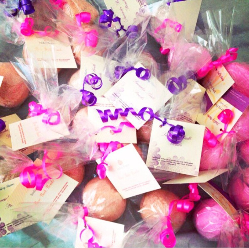 Bath Bomb Favors 10 Spa Party Favors Diva Party Ladies Etsy
