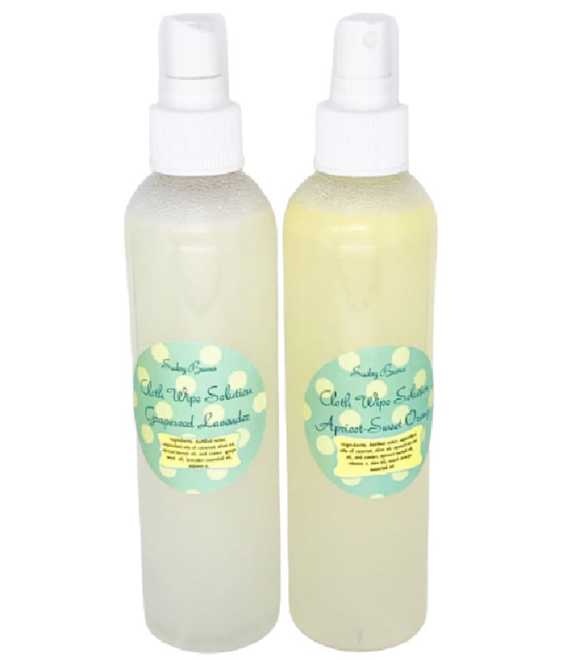 Cloth Wipe solution spray cloth diaper safe natural baby Etsy