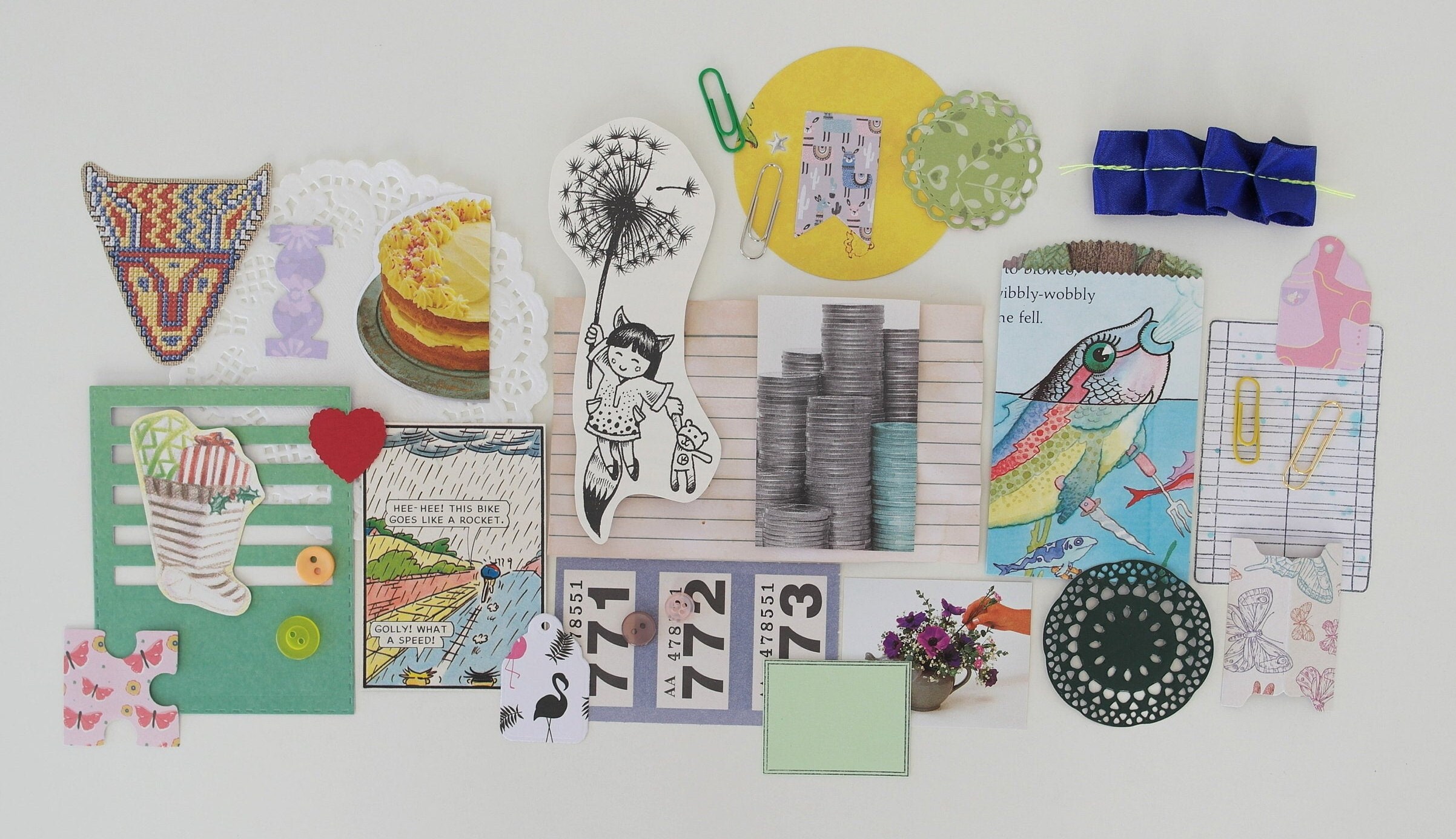 Grab Bags Mystery Bags Craft Pack Craft Kit Scrapbook Etsy