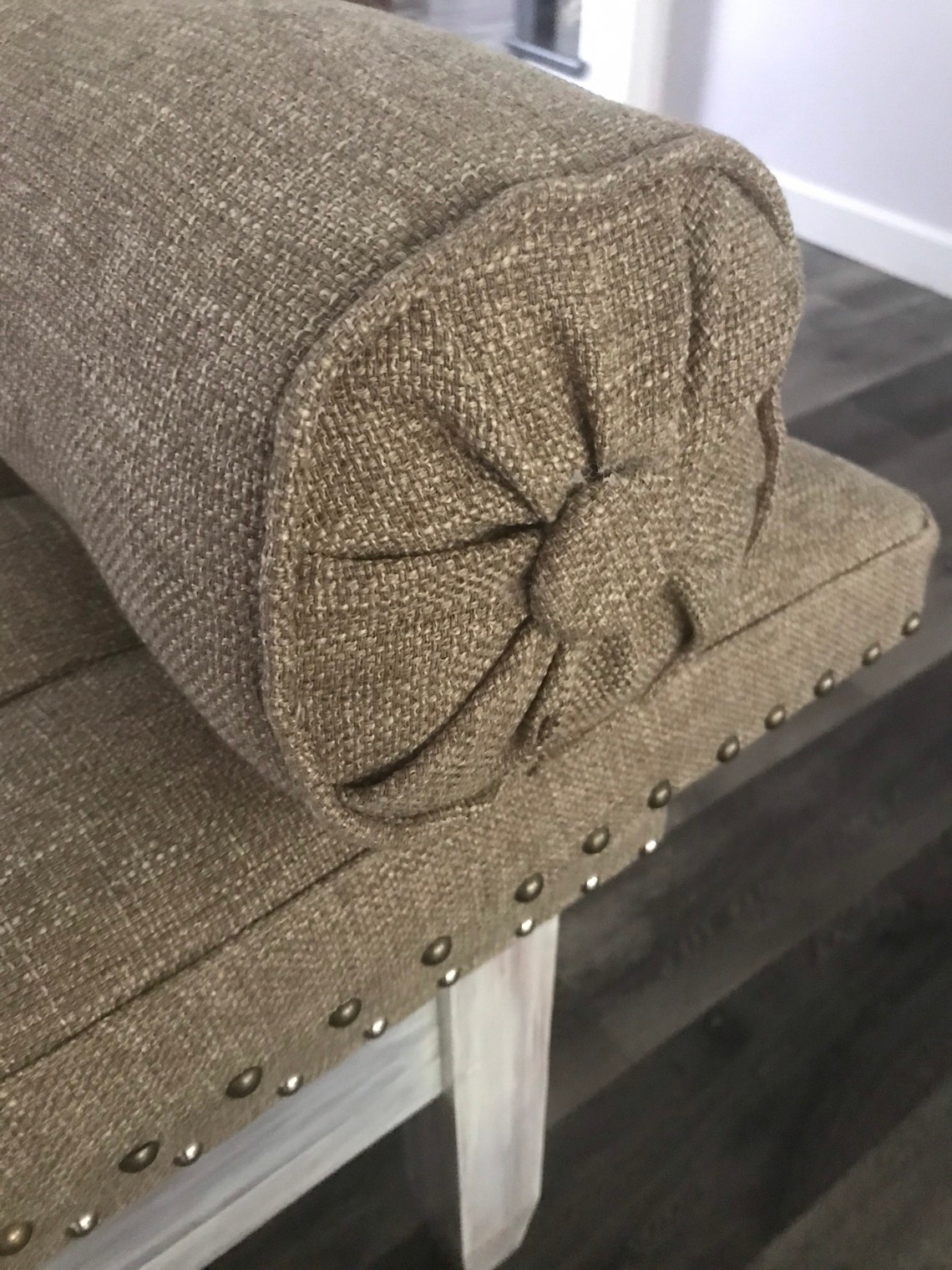 Window Seat Cushion & Round Bolster Made to Order Custom Etsy