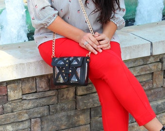 Bolso transparente - Leaather Cross Body Bag - Clear Stadium Bag - Gameday Purse - Regalo para ella - Personalización gratuita