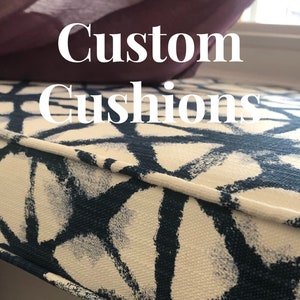 Custom Size Cushion - Window Bench Cushion - Custom Size Cushion Covers