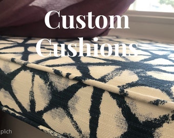 Custom Size Cushion - Window Bench Cushion - Custom Size Cushion Covers
