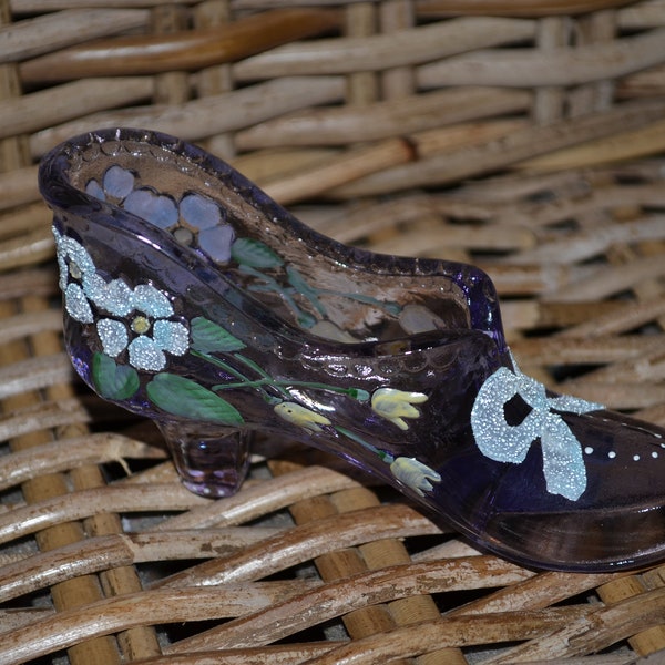 Fenton Glass Slipper Etsy