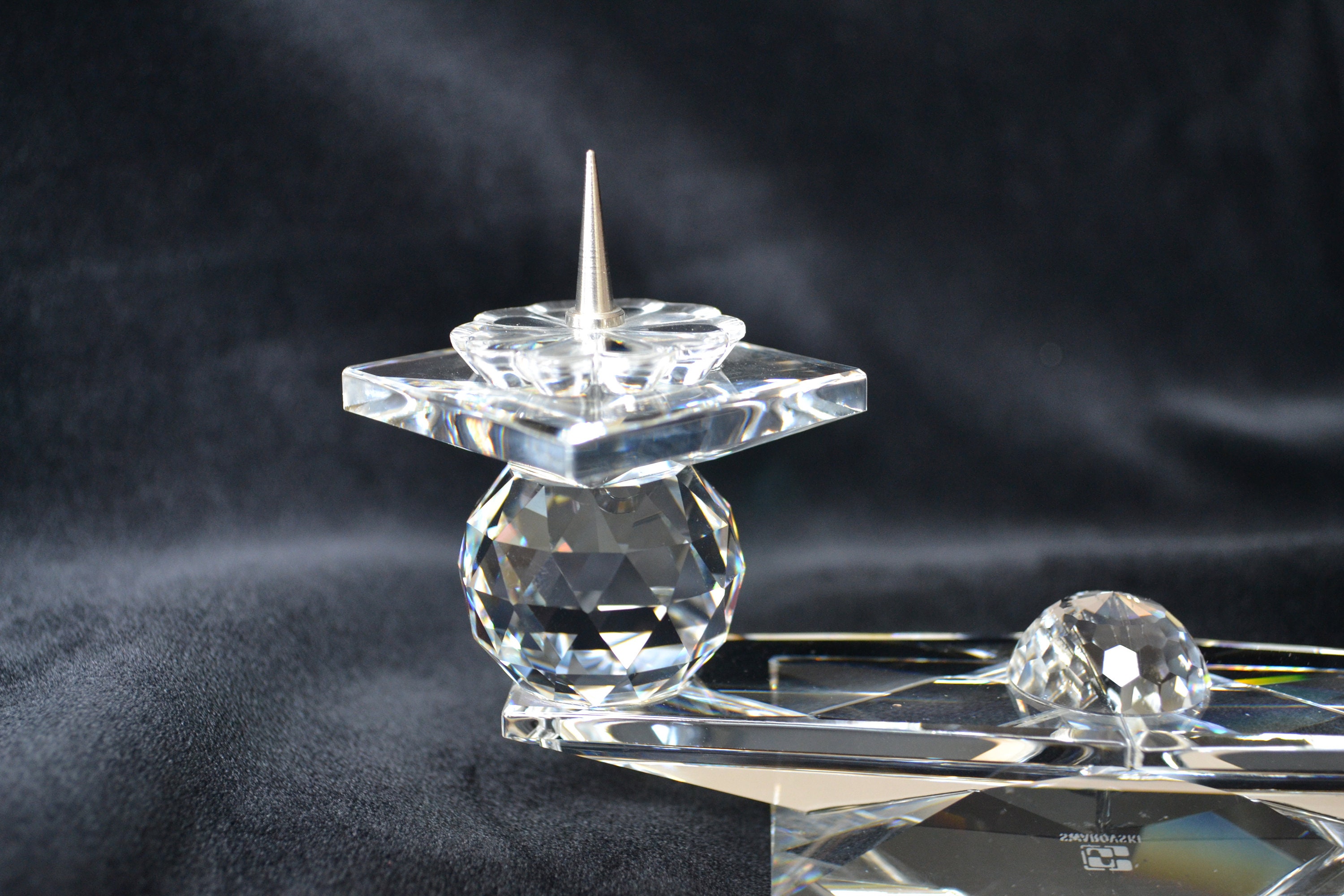 Swarovski Pin Style Crystal Candle Holder For Two Candles Etsy