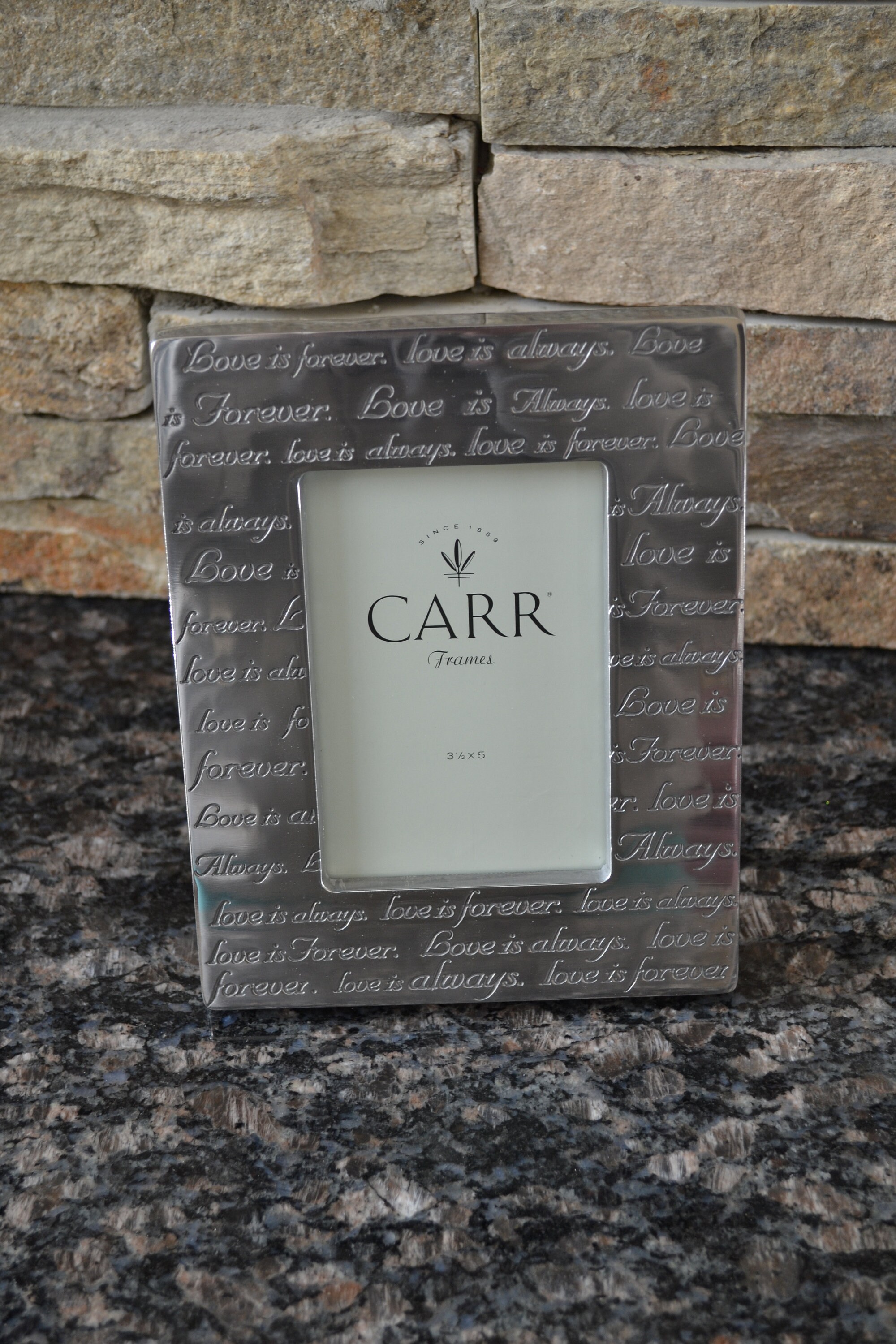 Vintage Metal Carr Picture Frame With Love Is Always Love Is Etsy