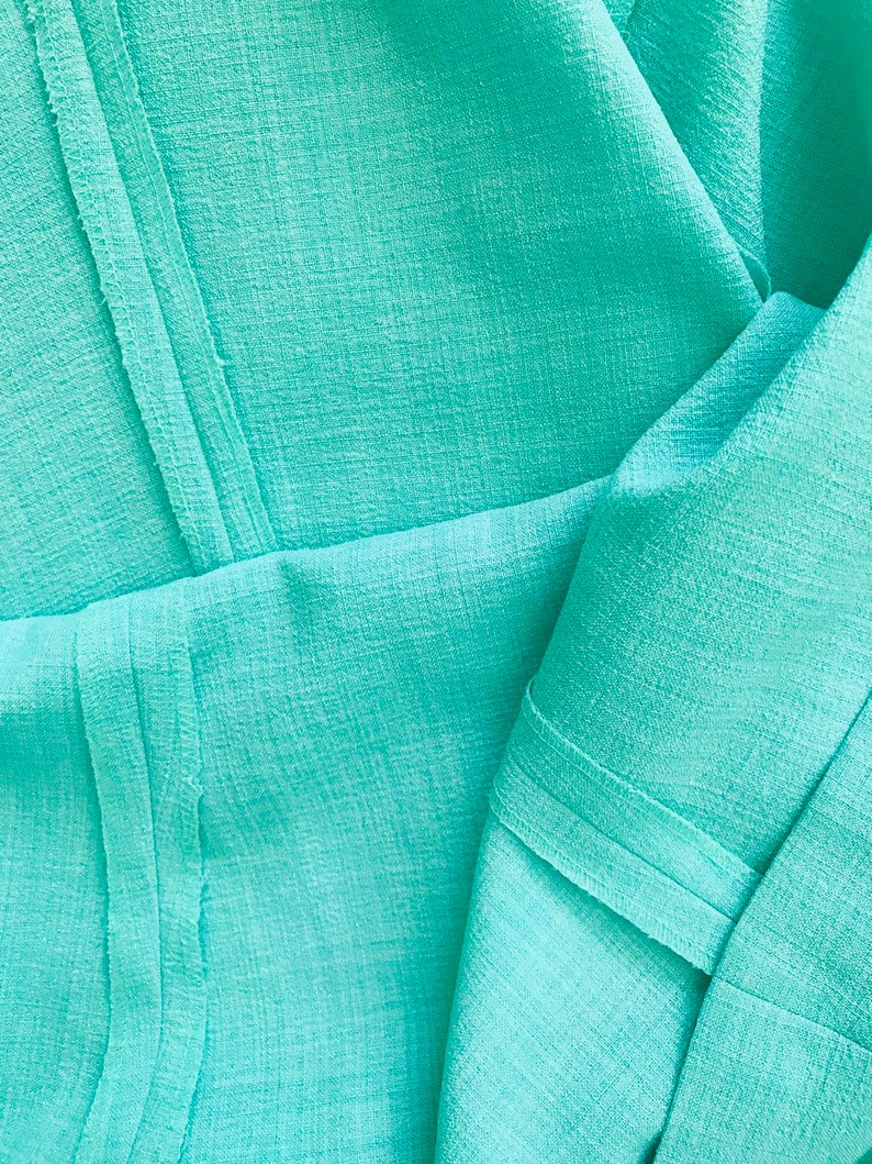 1980/'s Inspired A~line pastel green Nikki Skirt~ size 14~Made in Vietnam Travel Clothes No iron