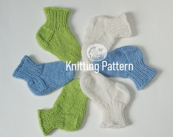 patrón de tejer calcetines bebe facil - PDF - calcetines - bebe - niño - principiante - aran
