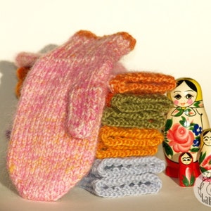 Child mittens knitting pattern basic kids mitten beginner mitten knit pattern boys mittens girl mittens image 4