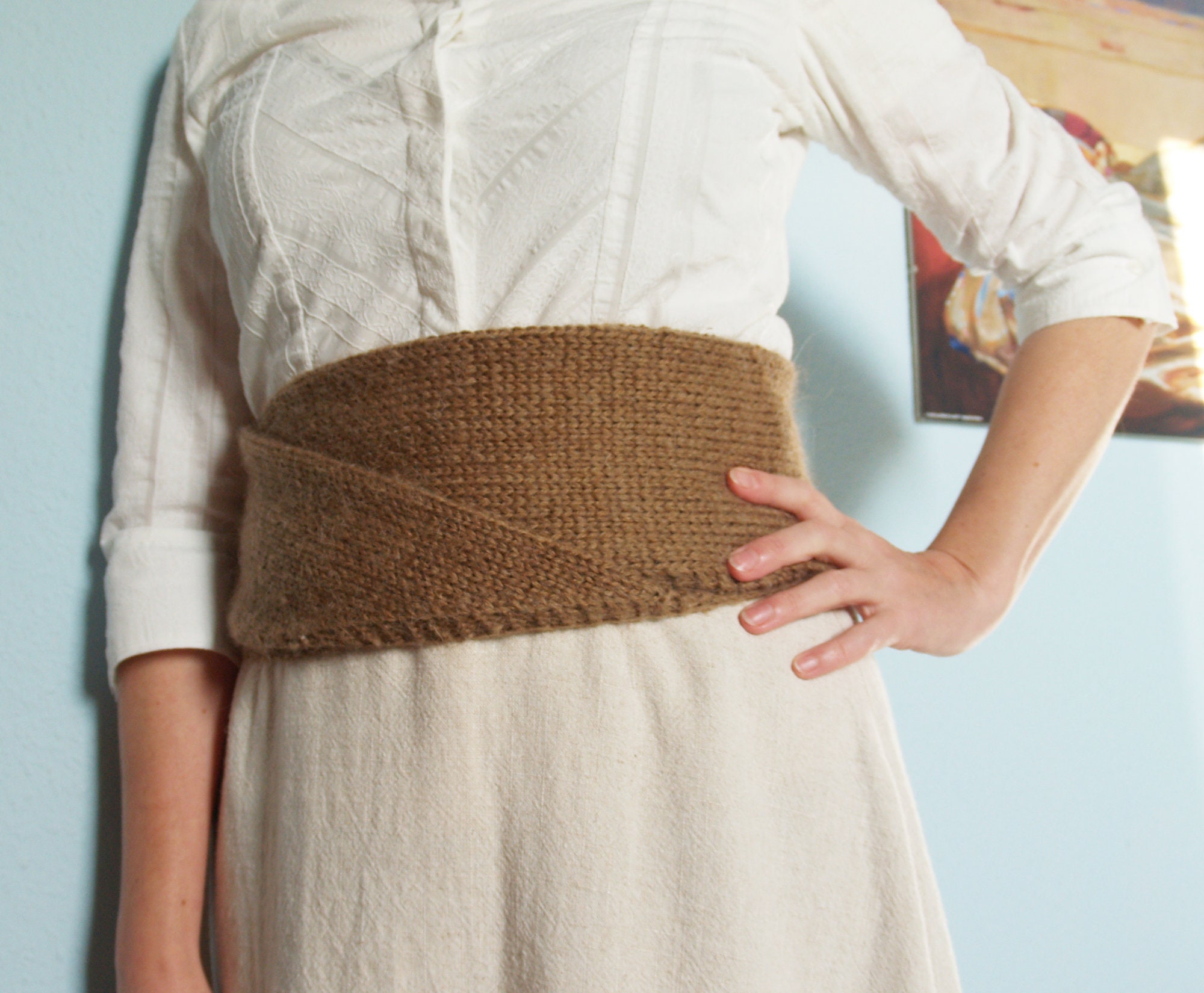 Back Kidney Warmer Knitting Pattern - Haramaki Warmer Knit Pattern
