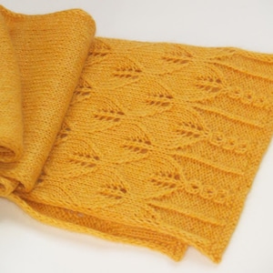 Scarf - knitting pattern - lacy knit scarf - warm wrap scarf knit pattern - long knit lace scarf pattern