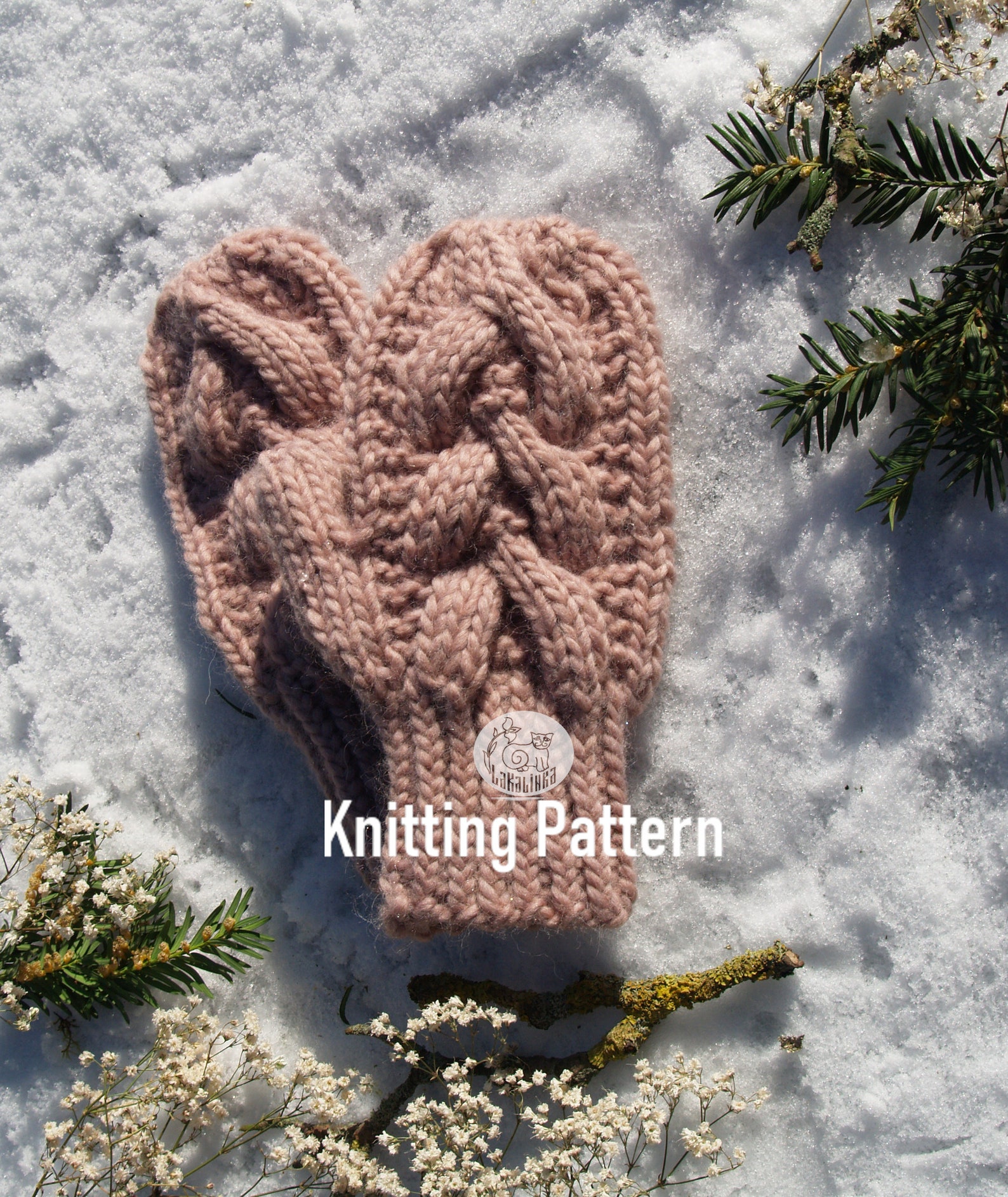 Adult Mitten Knitting Pattern - Chunky Bulky Mitts - Adult Mittens ...