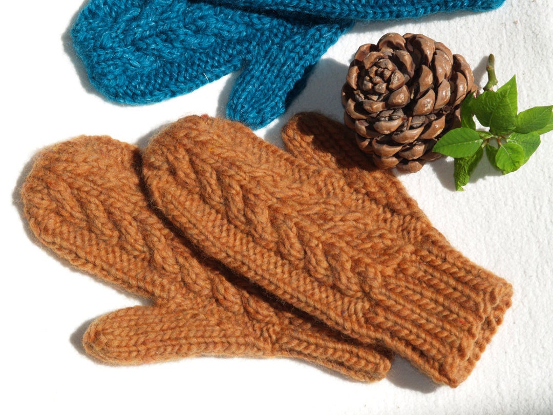 Chunky Bulky Mitten Knitting Pattern - Adult Child Mittens Pattern ...