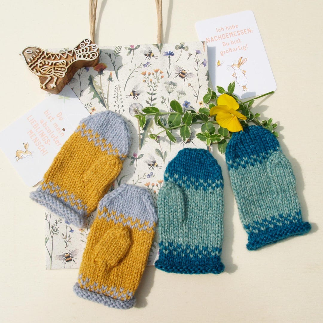 Knitting Pattern- Mittens Baby - Child - Toddler - Knit Mitten Pattern ...