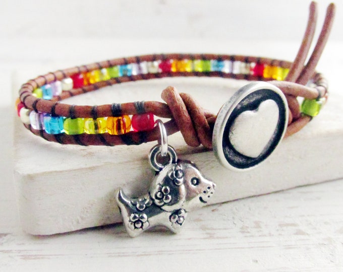 Earthtone Solutions Rainbow Bridge Bracelet - Pet Memorial Gift For Loss Of Dog Or Cat, Sympathy Keepsake