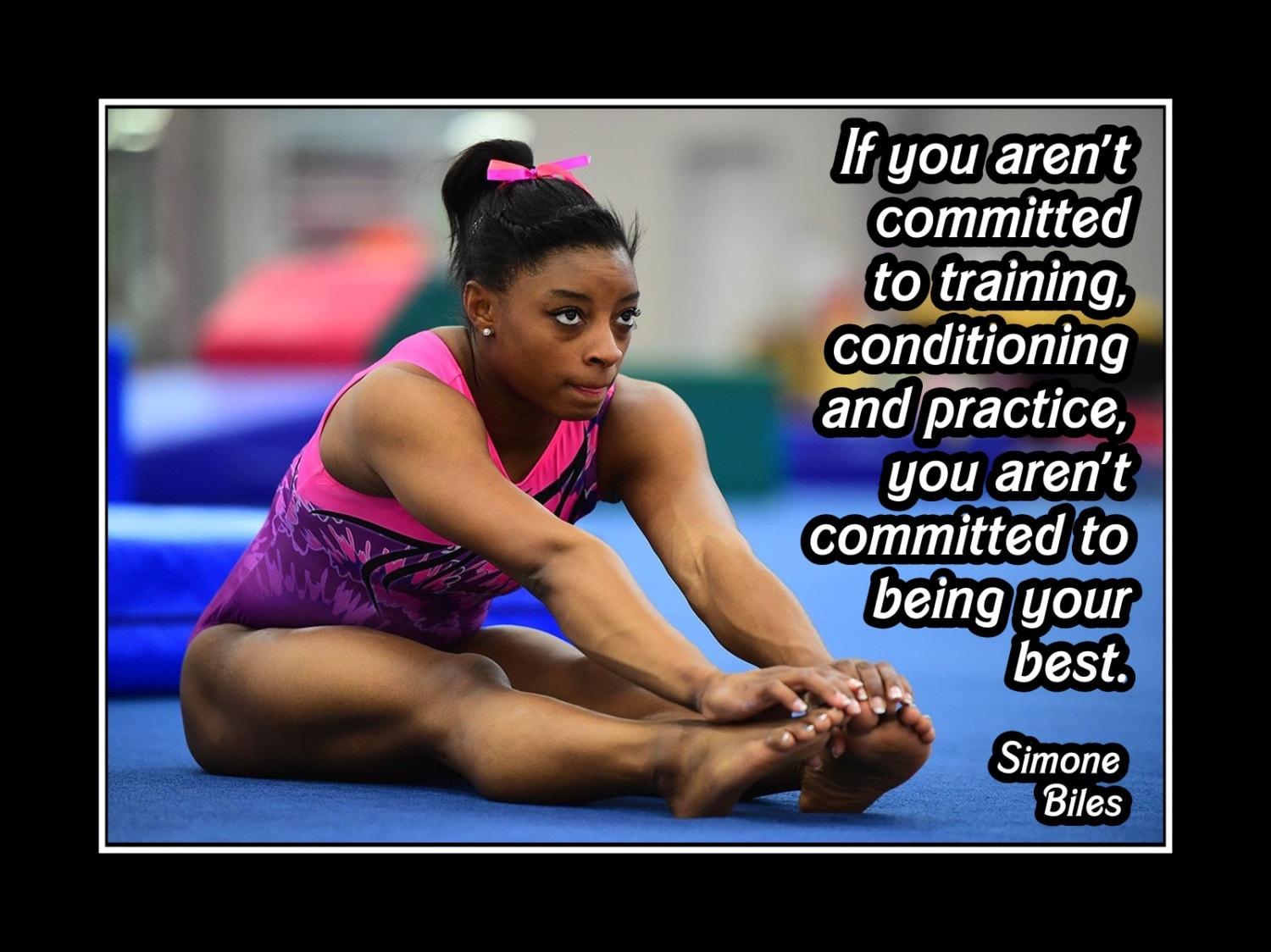 Inspirational Gymnastics Quote Wall Art Daughter Gift | Etsy