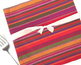 Extra grote, opvallende feestservetten/handdoeken, milieuvriendelijk, geweven doek, set 2