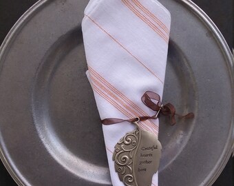 Handgeweven herbruikbare stoffen servetten