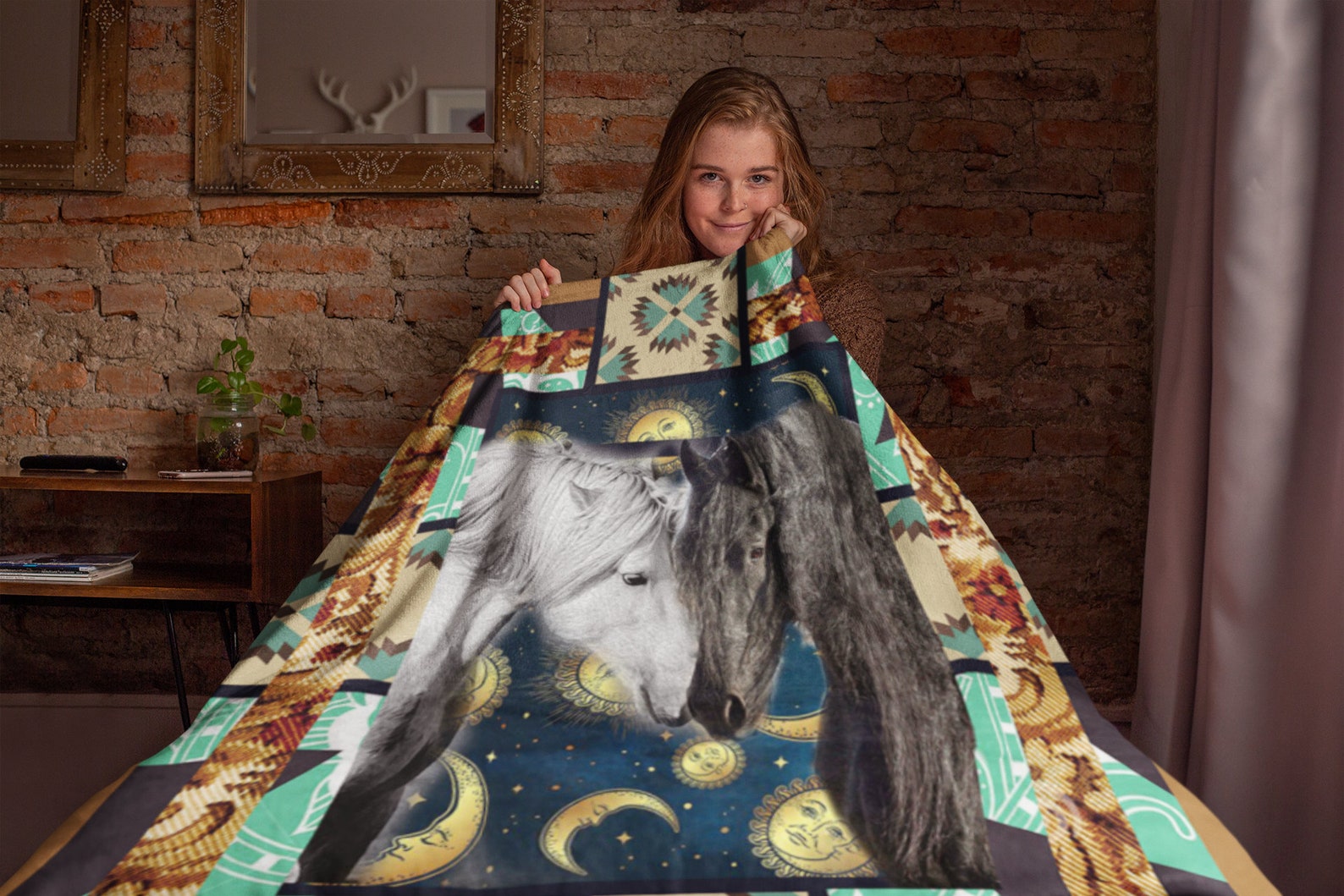 Horse Blanket Horse Blanket For Girl Horse Fleece Blanket Etsy