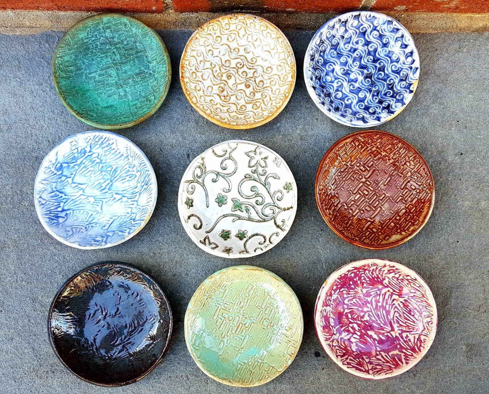 Items jr Small Pottery Dish Small Dish Multi Etsy