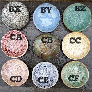 items &quot;BX-CF&quot; Small Pottery Dish, Small Dish, Multi Purpose Stoneware Dish, jewelry, soap, food prep, dipping, candle, tea bag