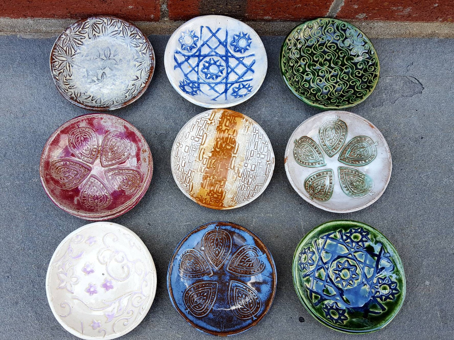 Items cgco Small Pottery Dish Small Dish Multi Etsy