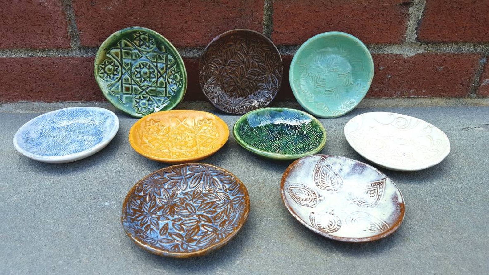 Items cpcx Small Pottery Dish Small Dish Multi Etsy