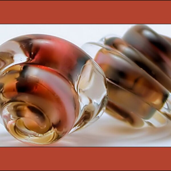Glass Lampwork Beads Handmade Cherry Blossom 82815030