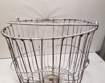 Vintage wire egg basket