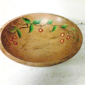 wooden footed bowl