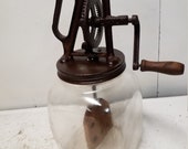 Glass butter churn