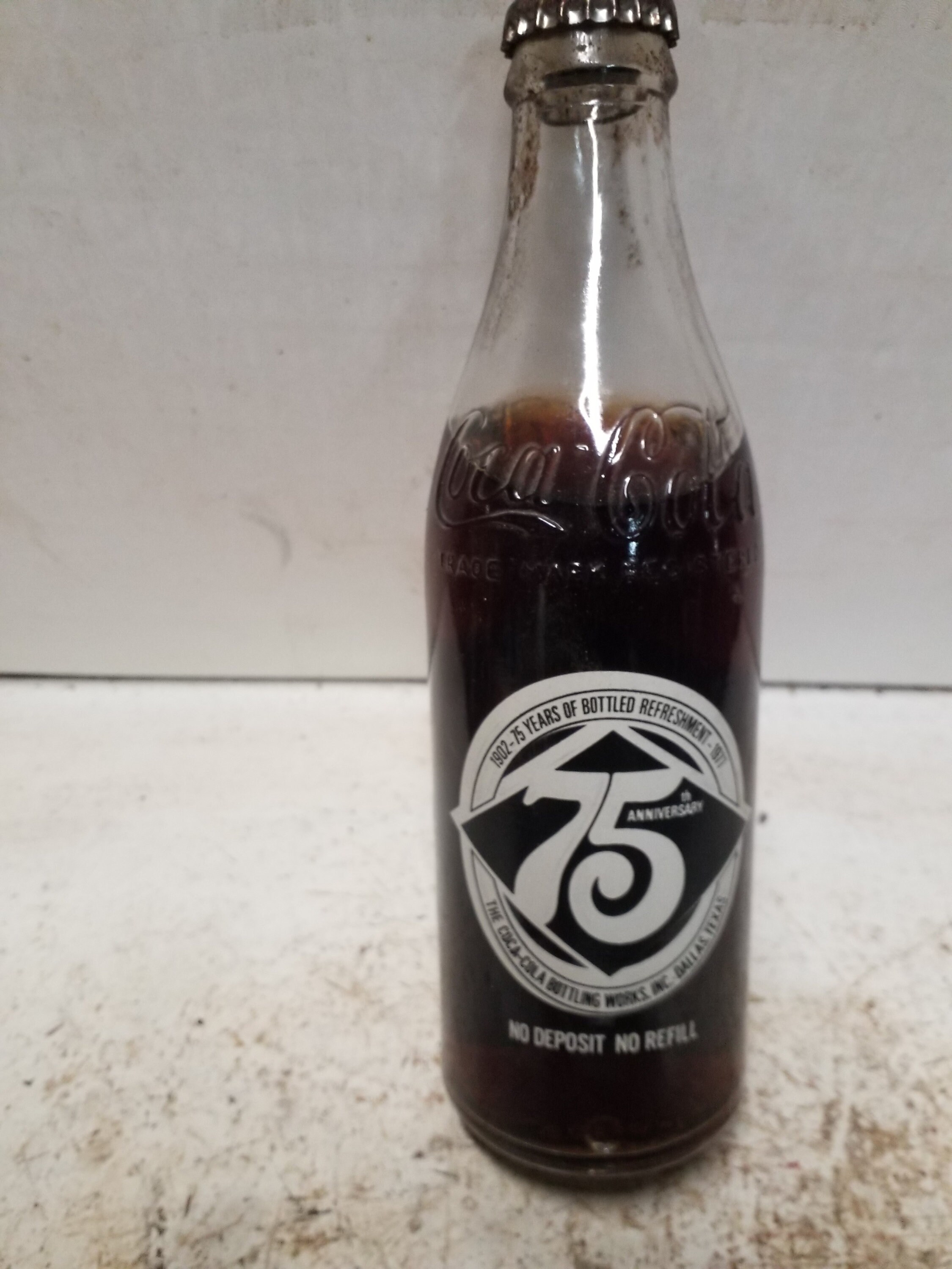 Coca-cola 75 Anniversary Bottle - Etsy