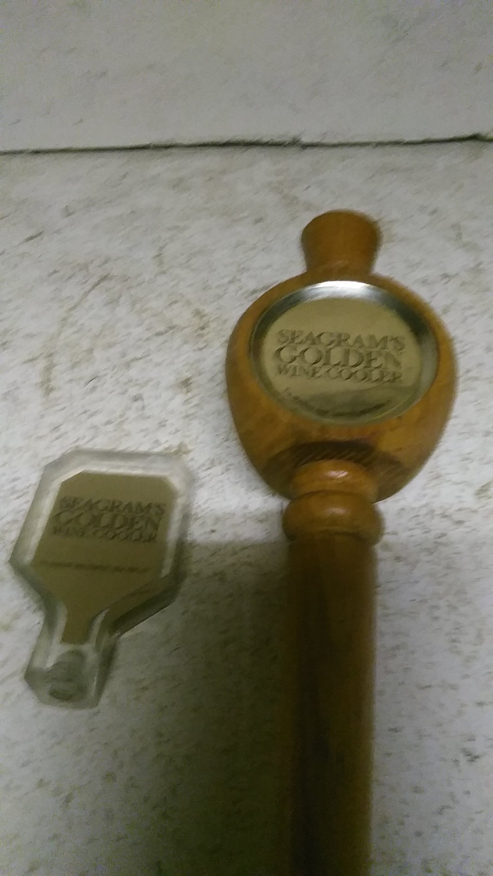 Seagram's Golden Wine Cooler Tappers Etsy