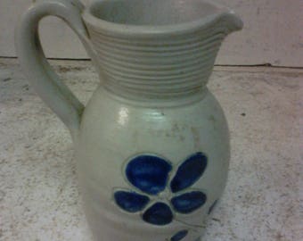 Small stoneware cream pitcher