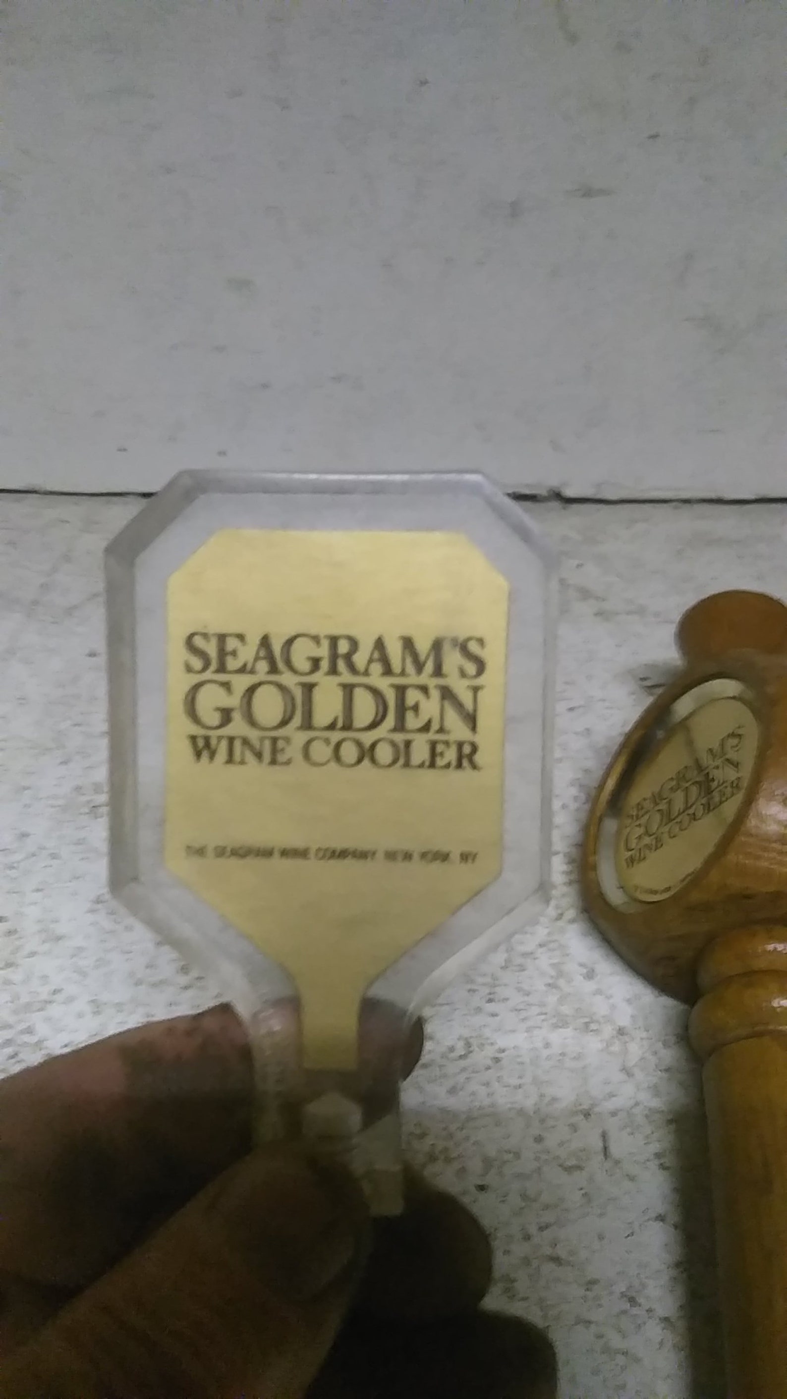 Seagram's Golden Wine Cooler Tappers Etsy