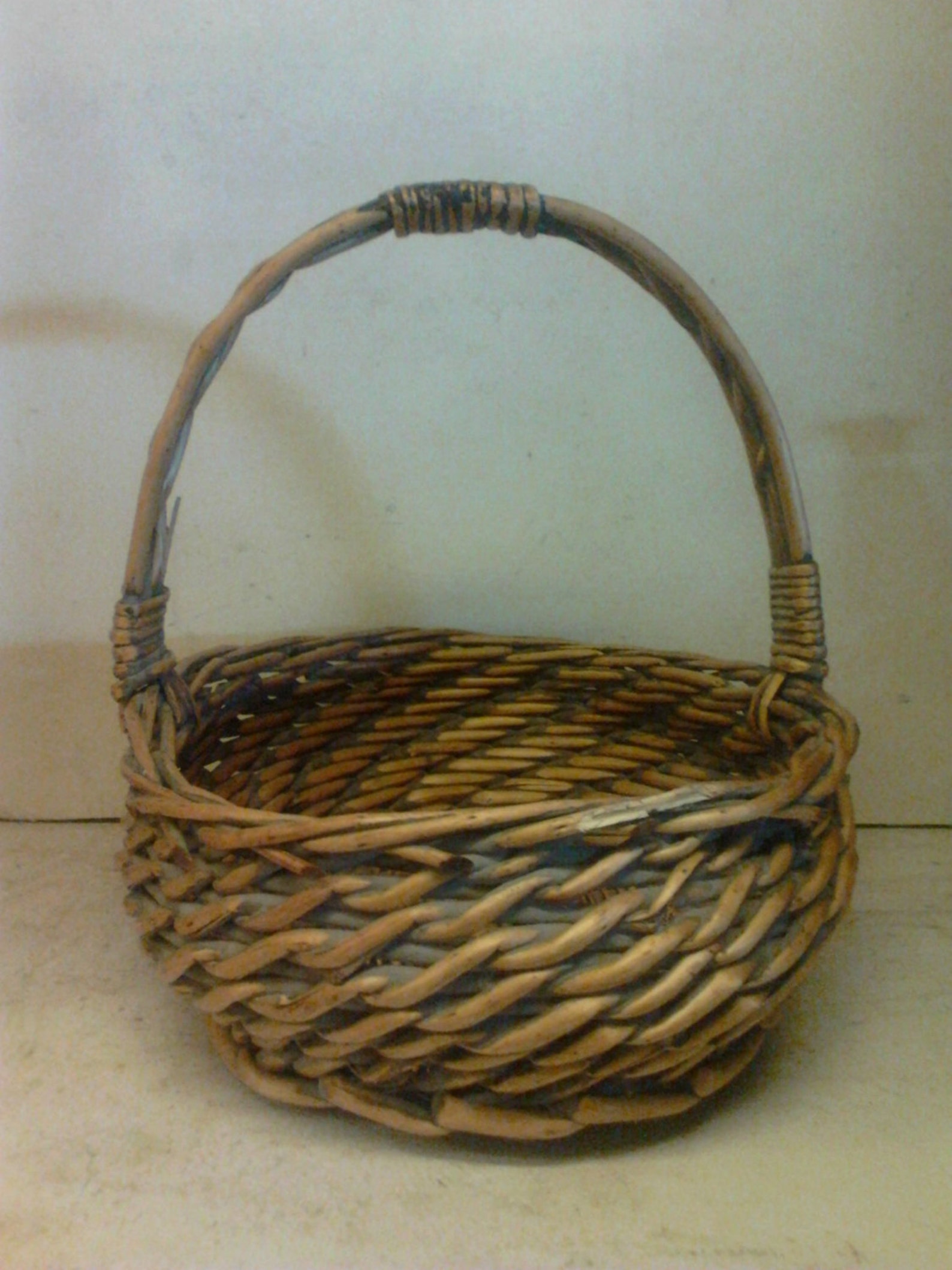 Wooden basket Etsy