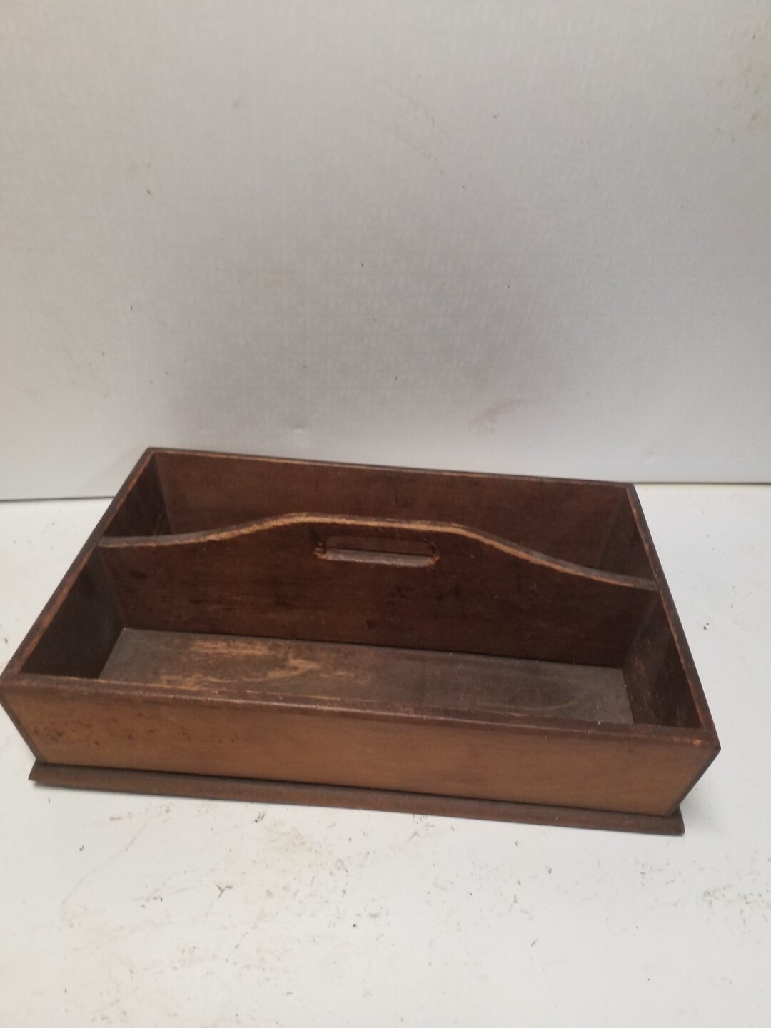 Wooden Divided Box Etsy