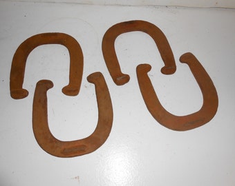 vintage pitching horse shoes