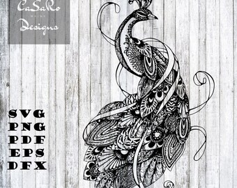 Download Peacock svg | Etsy