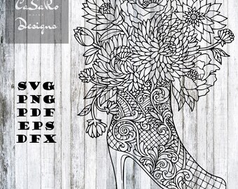 Download Crescent Moon Dream Catcher Zentangle Svg Png Pdf Eps and ...