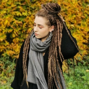 Natural Looking Dreads Extensions / Synthetic Dreadlocks / Viking Witch ...