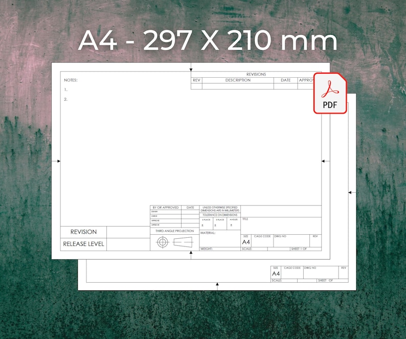 Printable Engineering Drafting, Drawing, Schematic or Blueprint ...