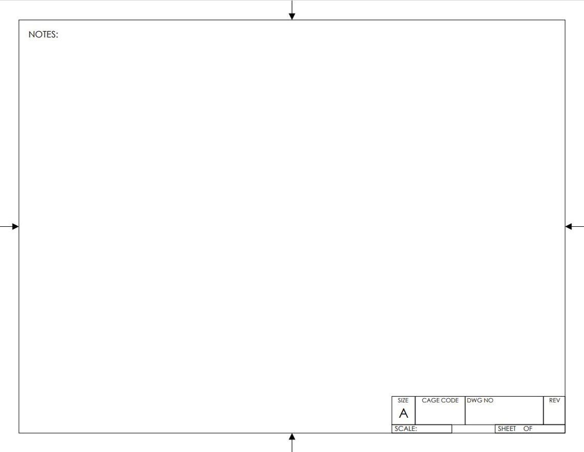 ANSI A B D Size Printable PDF Drafting Title Block Template Package ...